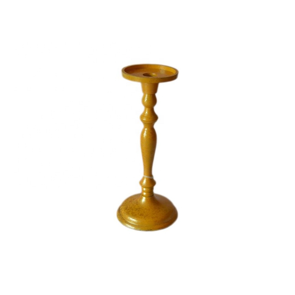 Indian Brass Pillar Candle Stands With Shiny Finishing For Night Candlestick Dinner Tableware Decor Lighting Candle Holder