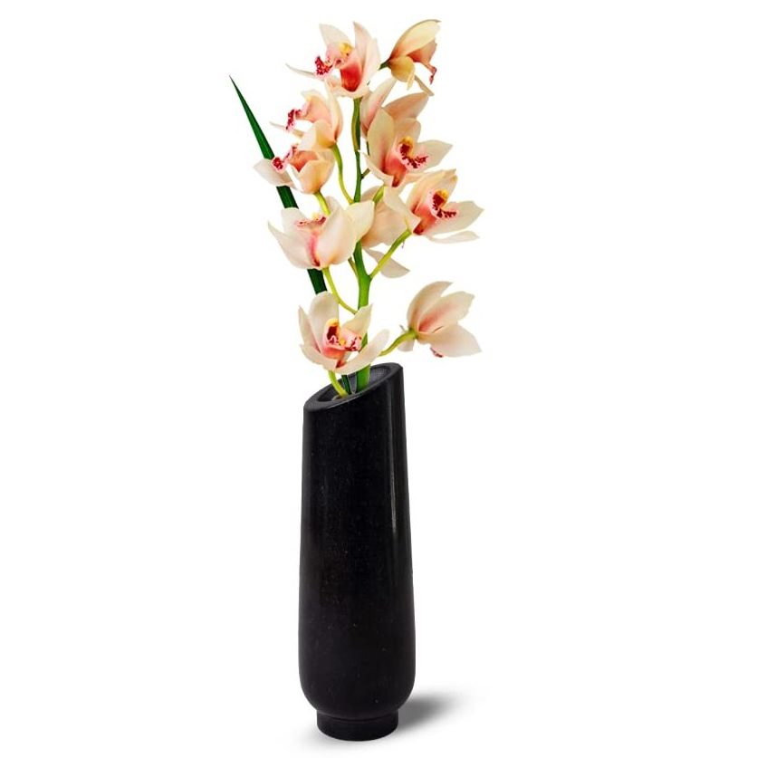 Creative handmade marble decorative flower vases in Indian painting themes simple and classy look available at discounted price