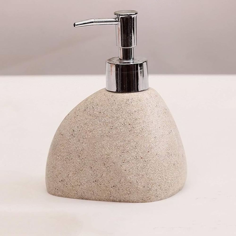 Soap Dispenser with Pump for Bathroom and Kitchen Office Simple Square Ink Art Aesthetic Vintage Fashion Classic Decorative