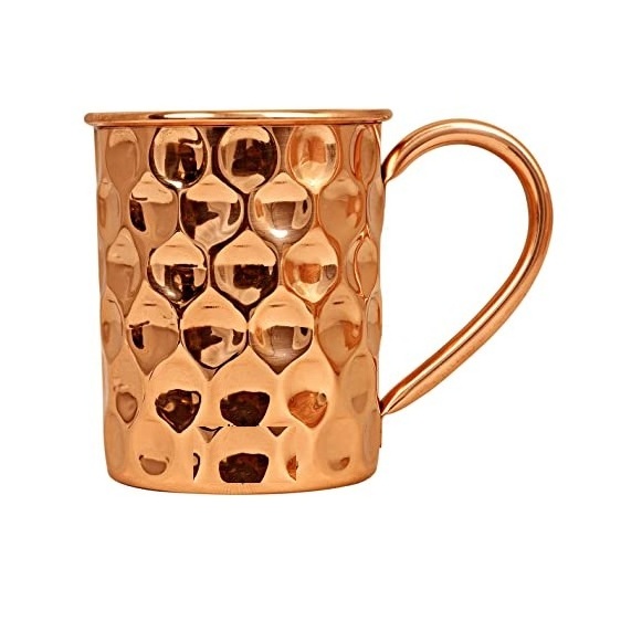 Metal Cup High Quality 100% Hammered Pure Copper Cup Moscow Mule Mug For Drink ware Mugs Bar Accessories Coffee Mugs