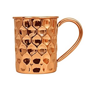 Metal Cup High Quality 100% Hammered Pure Copper Cup Moscow Mule Mug For Drink ware Mugs Bar Accessories Coffee Mugs