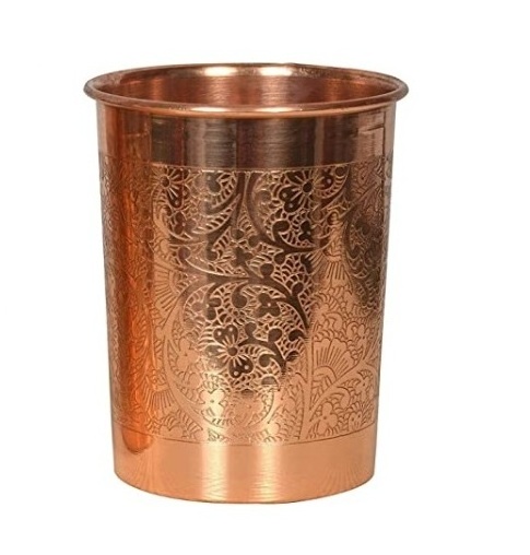 Personalized Product Whiskey Glasses Old Fashioned Solid Metal Whiskey Glass Creative Tumbler Thickened Copper Glasses