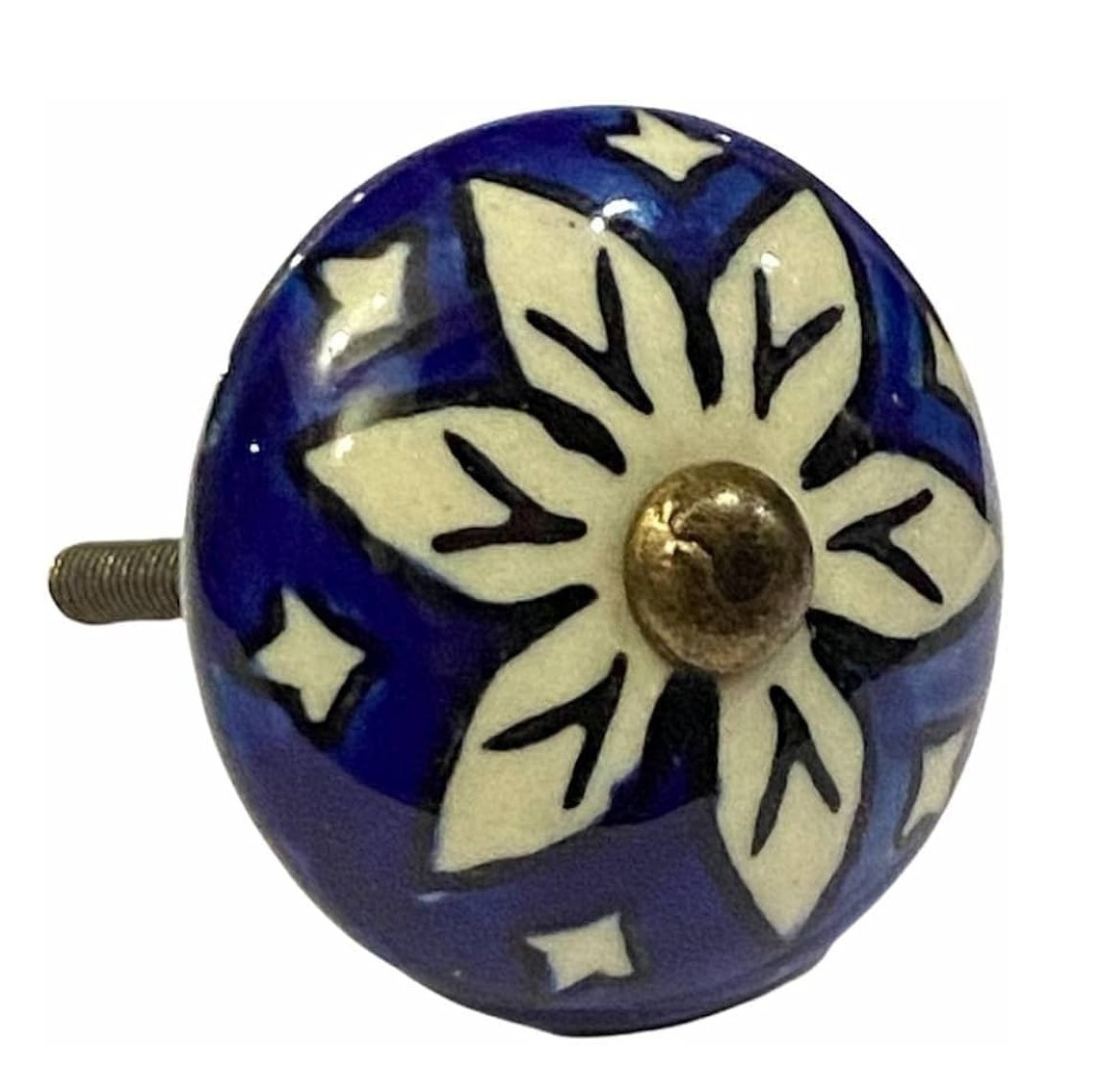 Wholesale cabinet door knobs ceramic drawer pull handle bathroom porcelain wardrobe dresser knob