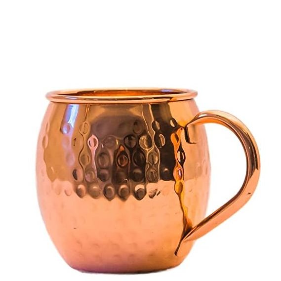 Fancy Quality 100% Hammered Pure Copper Cup Moscow Mule Mug For Drink ware Mugs Bar Accessories Coffee Mugs Metal Cup