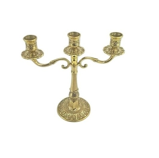 Modern Design Aluminium Candelabra Five Candle Lights Cup With Nickel Plating Finishing Round Base For Home Decoration