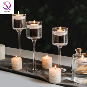 Romantic Valentine's Day Dinner  Wedding Restaurant Atmosphere candle Cup Container Glass Candle holder floating candle