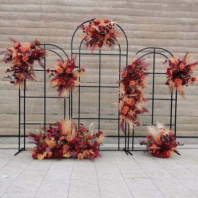 Gold Iron Metal Arch Wedding Backdrop Decoration Black White Arch for Wedding Ceremony Reception Decoration