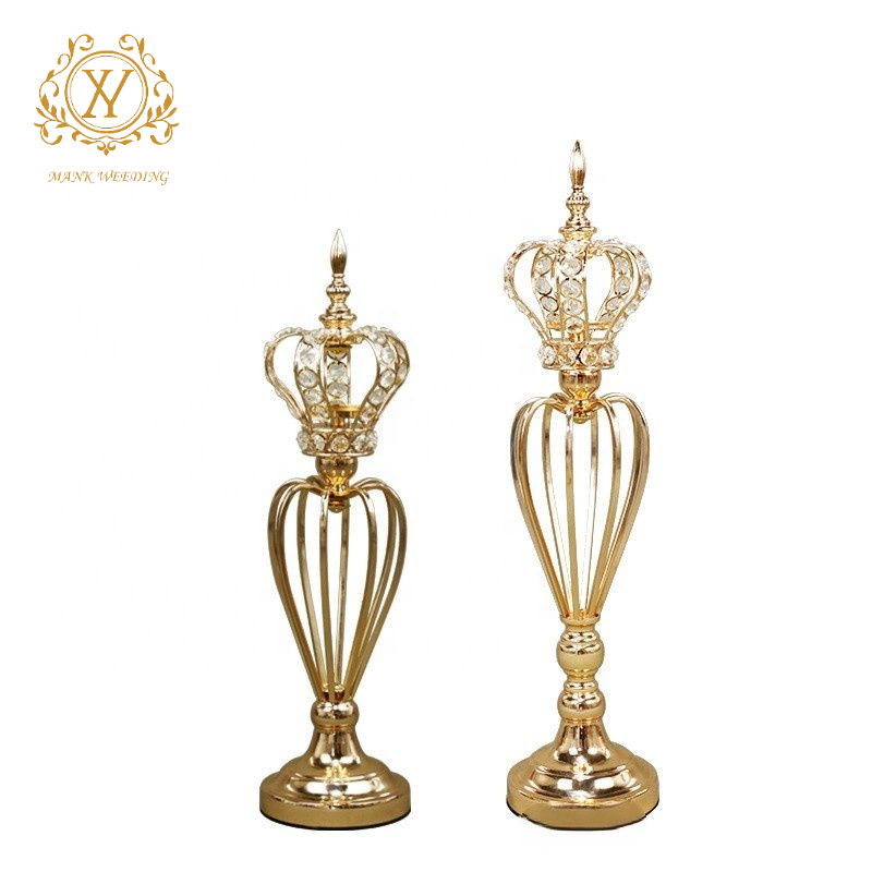 Creative European Love Crown Flower Stand Candlestick Decoration Centerpieces For Wedding Table