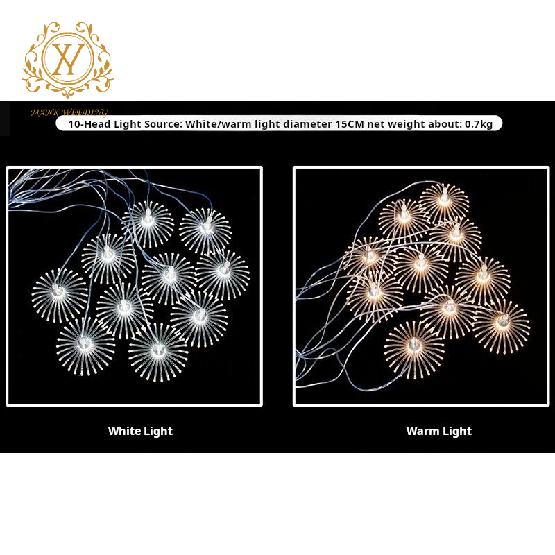 Wedding Props10 Head LED Acrylic Dandelion Ceiling Lighting Decorative Hanging Lamp for Wedding Birthday Party Decor