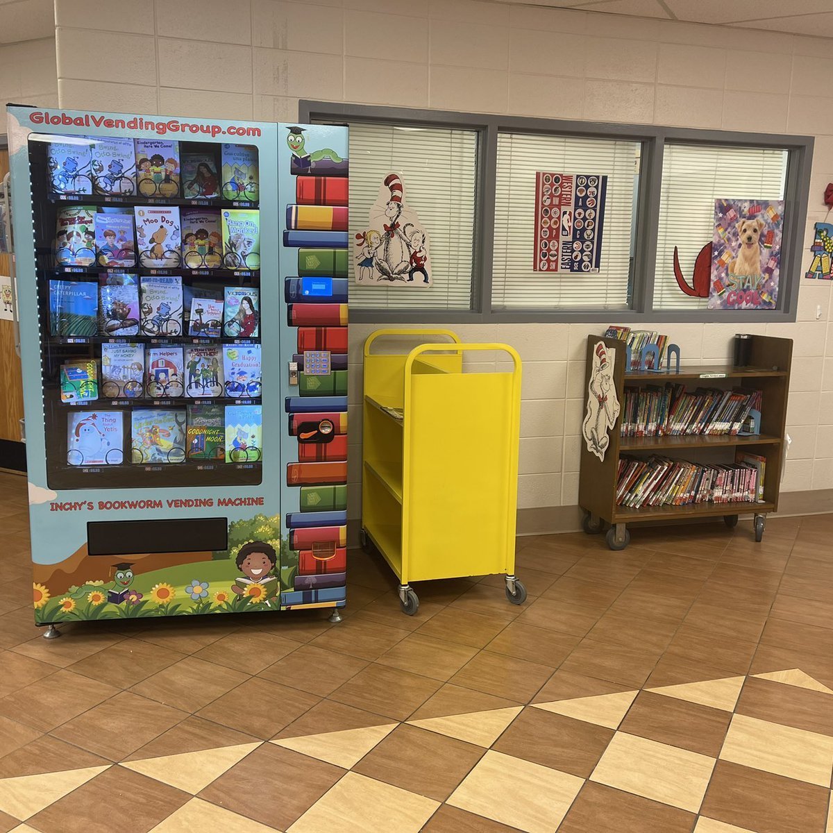 library book food snack sales vending machine