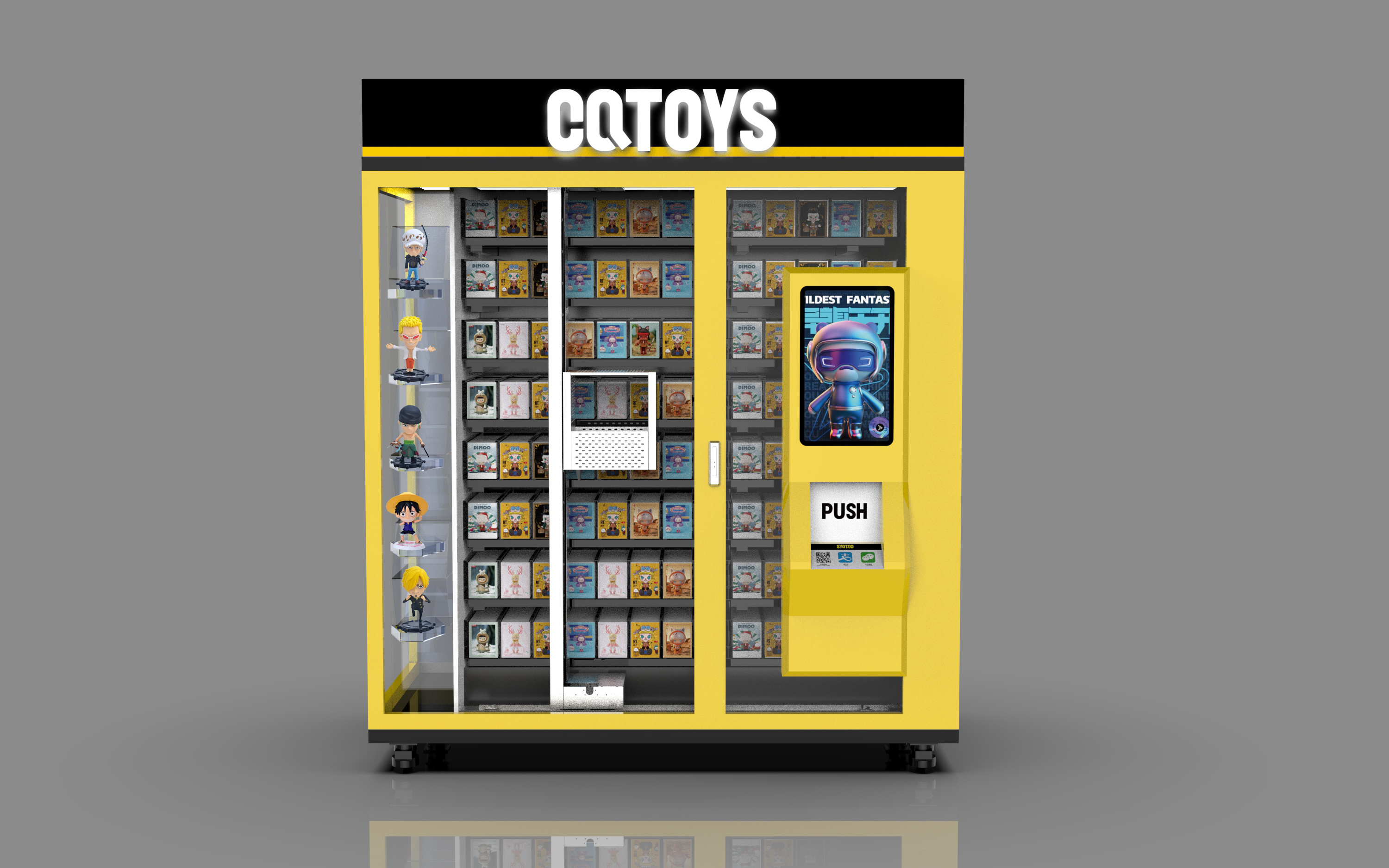 POP  MART blind boxes gift toy doll vending machine with lighting with Gift /Toy Elevator 3D Vending Machine