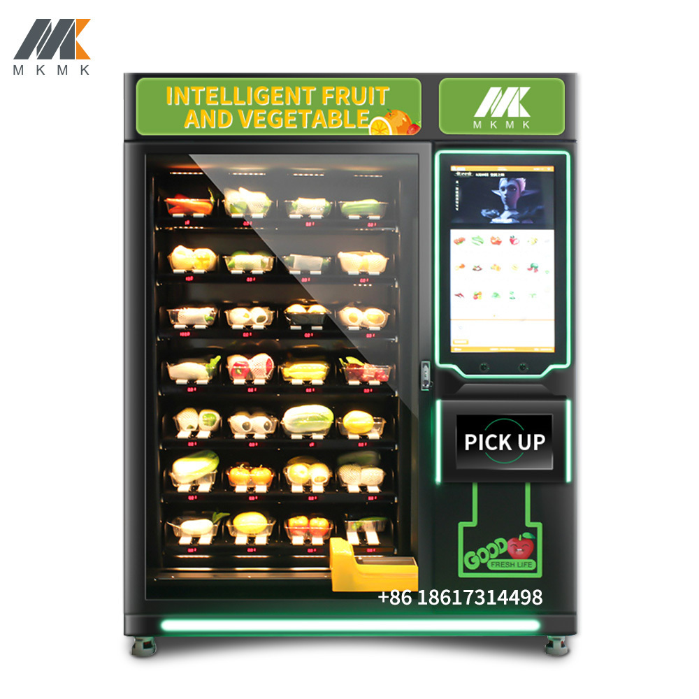 24 Hours Self-Service Fresh Single Cabinet Vending Machine And Vegetable Salad Box Vending Machine