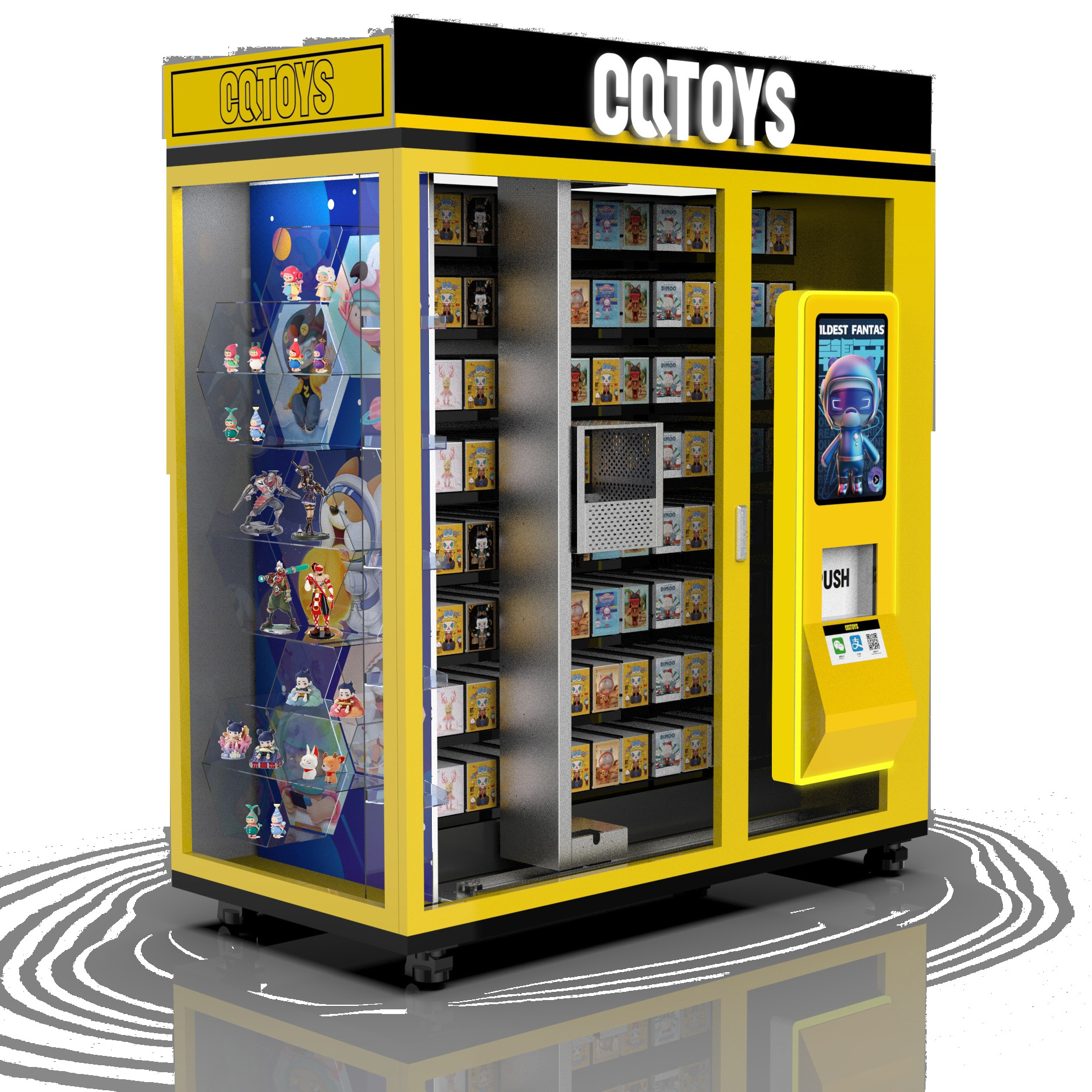 POP  MART blind boxes gift toy doll vending machine with lighting with Gift /Toy Elevator 3D Vending Machine