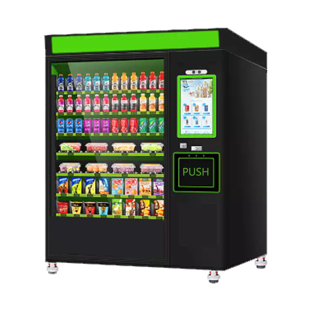 High quality convenient store 24 Hours Self-service QR Code Payment pasta vending machine