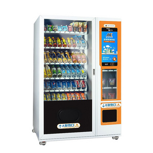 Combination Snacks Cold Drinks Touch Screen Vending Machine Combination Drinks Vending Machine