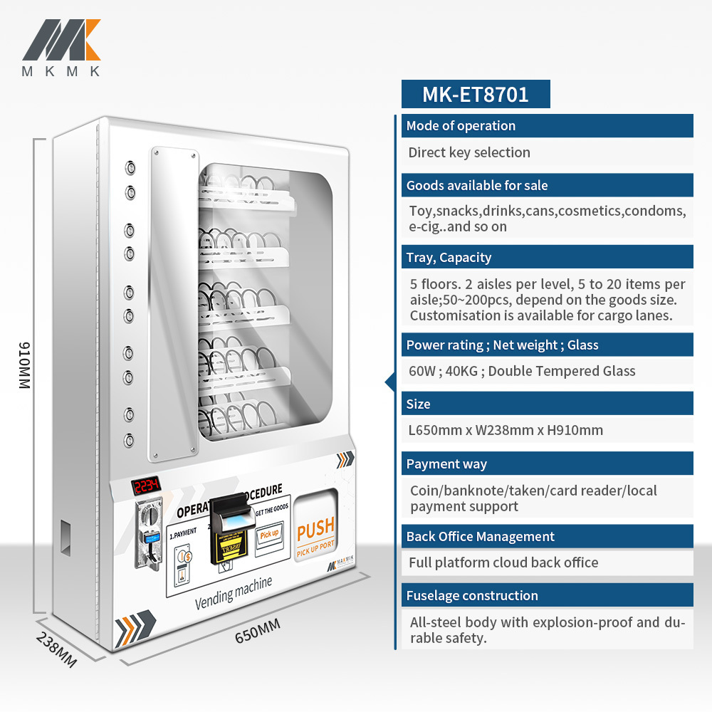 Commercial Small Fully Automatic Eyelash Vending Machine Install anywhere