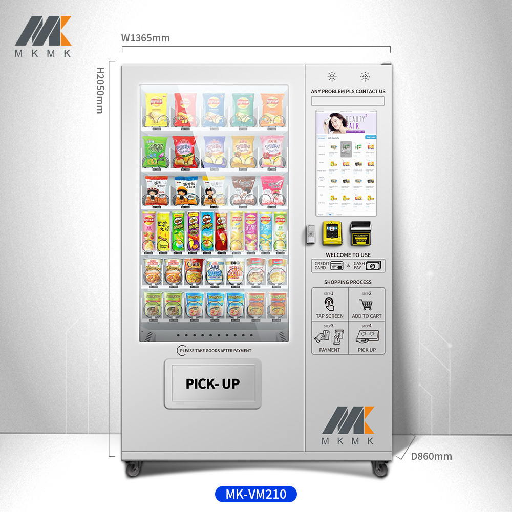 Factory Supply Anti-Theft Customisable Pringles Vending Machines And Hottest Pet Dog Food Vending Machine