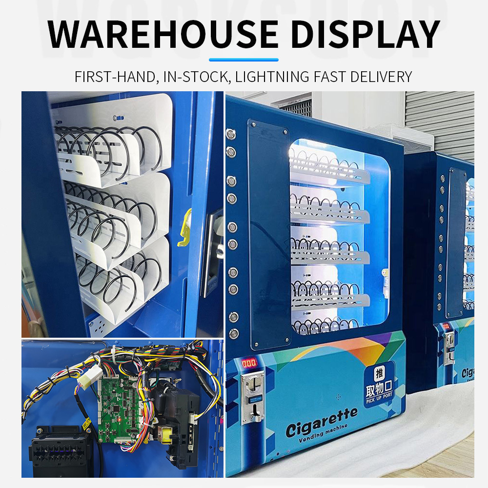 Wall-mounted small vending machine can be customized age verification bill dispenser coin dispenser soda snacks