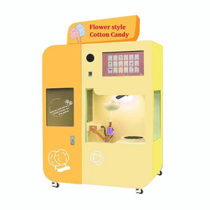 Multiple Colour 26 Flower-Styles Fully-automatic Flower Cotton Candy Machine Vending