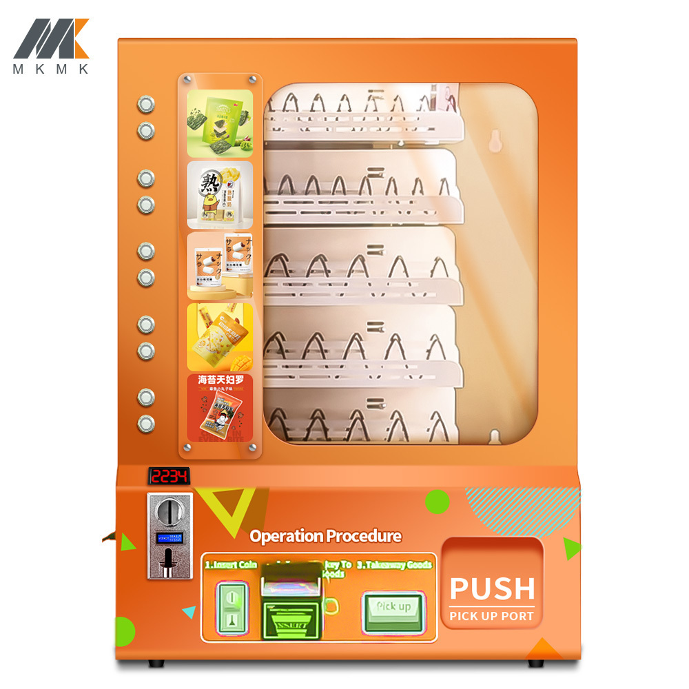 Vending Machine Wall Mounted Small Snacks and LED light soda machine vending machine for food and snacks