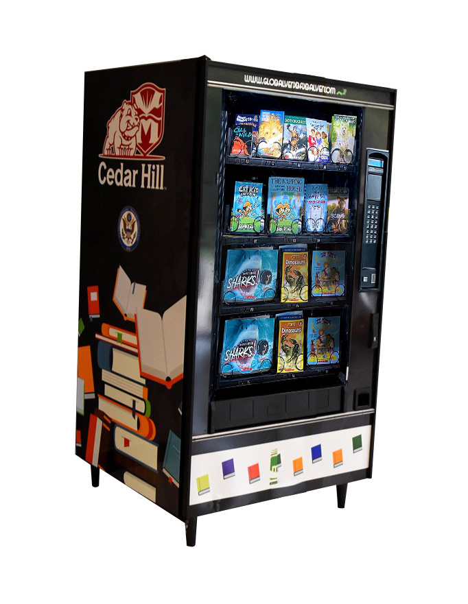 library book food snack sales vending machine