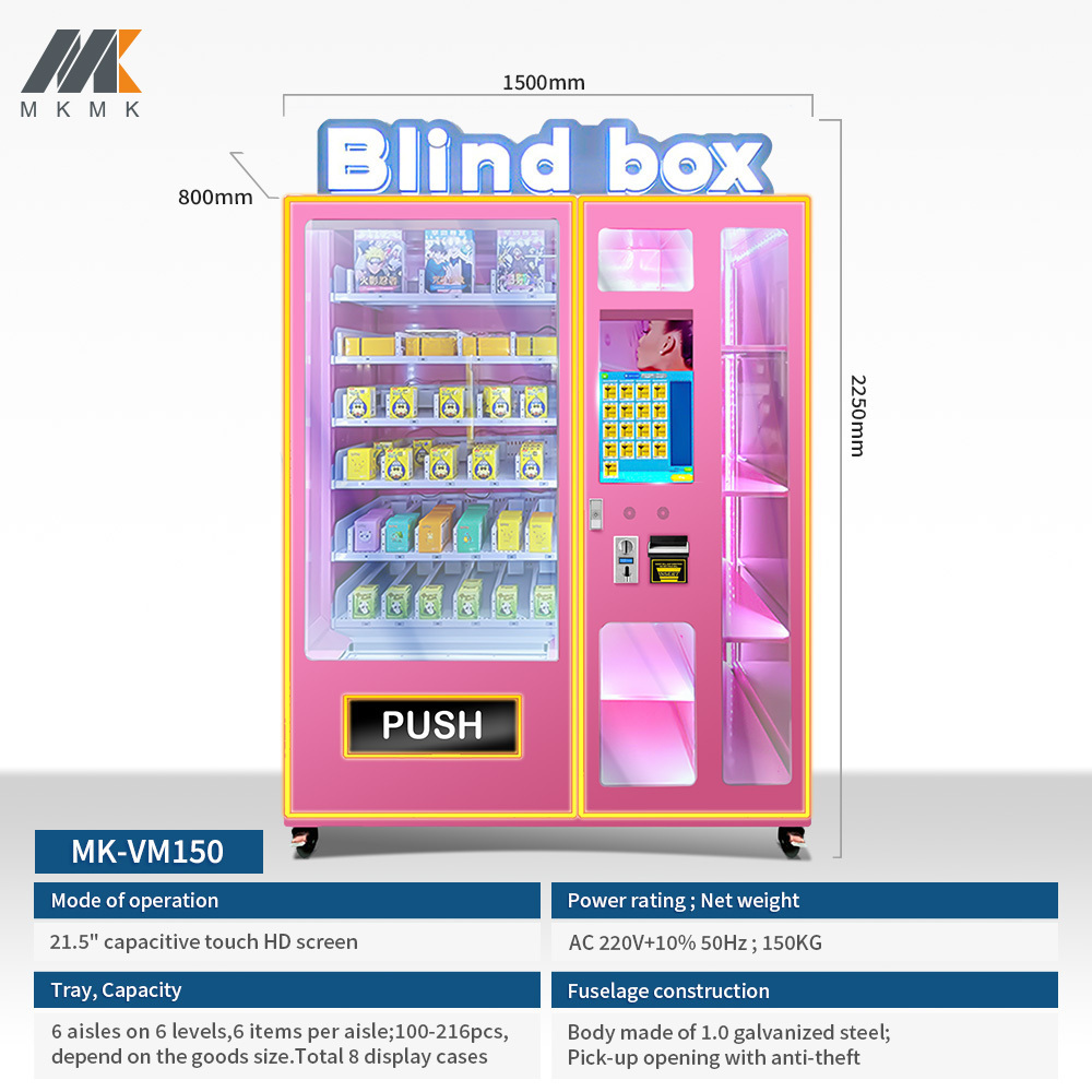 Modern Anti-Theft Blind Box Vending Machine And Automatic Wifi Sales Blind Box Vending Machine