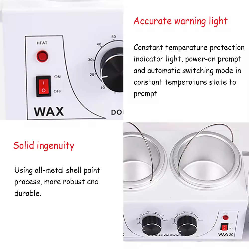 Double Wax Melting Pot Machine professional electric wax pot   1000cc 200w double wax warmer