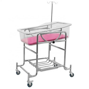 Hospital Stainless Steel nursery baby bassinet cot Medical Baby Bed Baby Cots for sale