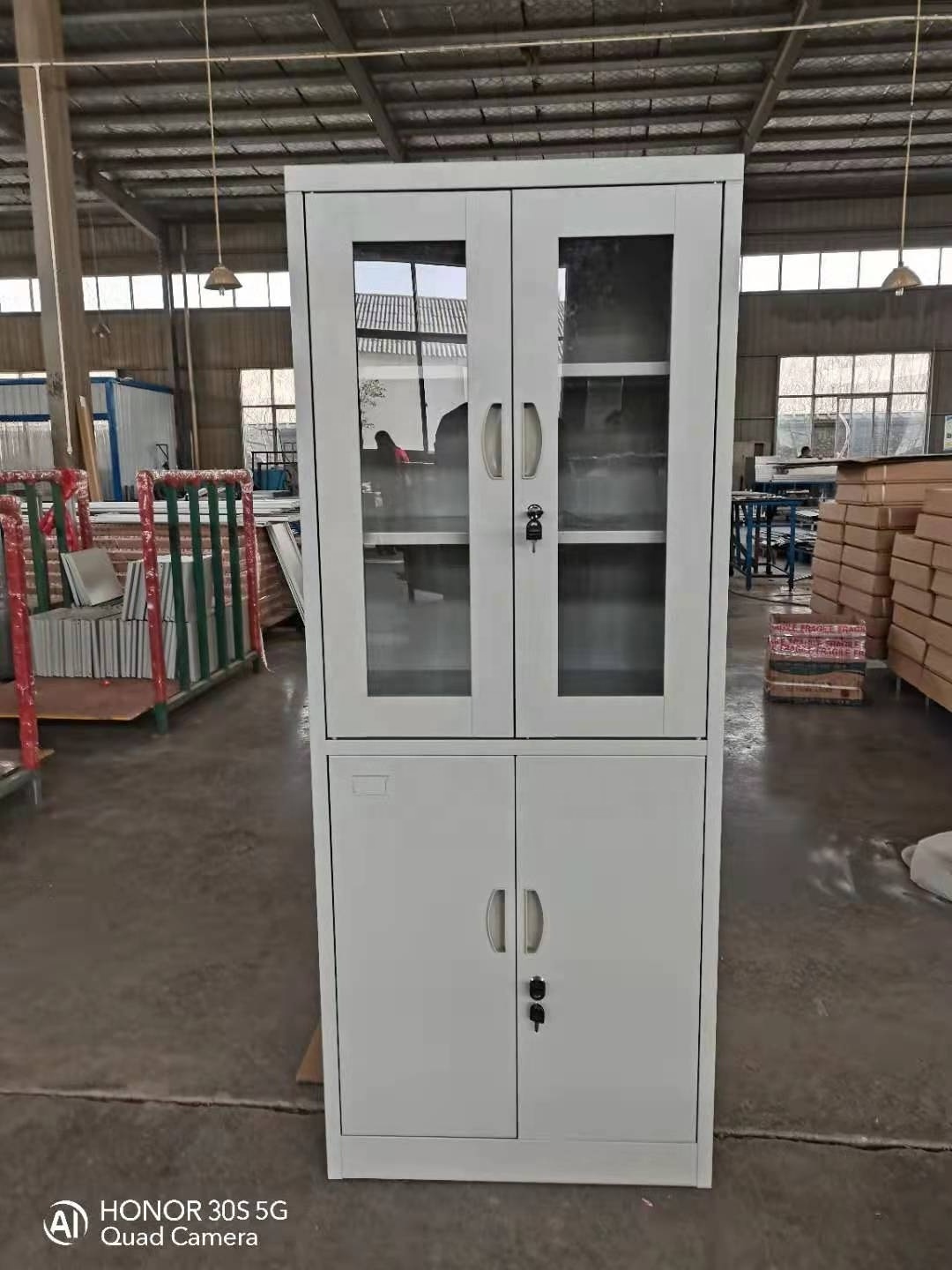 Hospital Clinic Office Cabinet 4 doors cold rolled metal locking glass storage Pharmaceutical Medicines instrument file cabinet