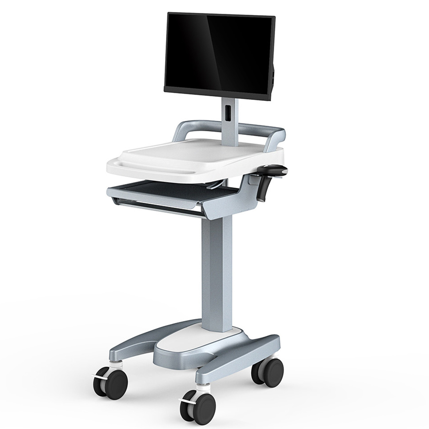 Good quality monitor stand stainless steel cart with drawer Ultrasonic cart trolley for hospital