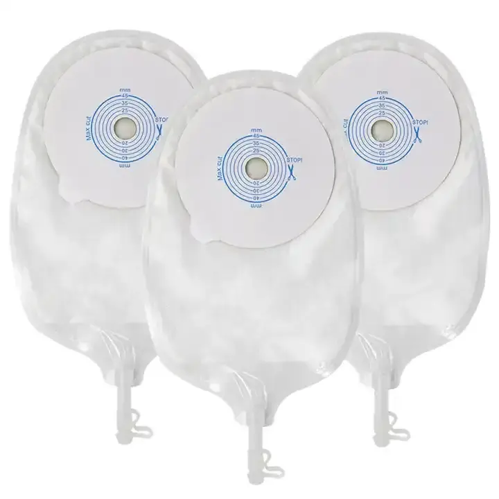 Urostomy Bag with Closure for Stoma Care 45mm Urine Bags For Urinary Incontinence Bedridden Patients