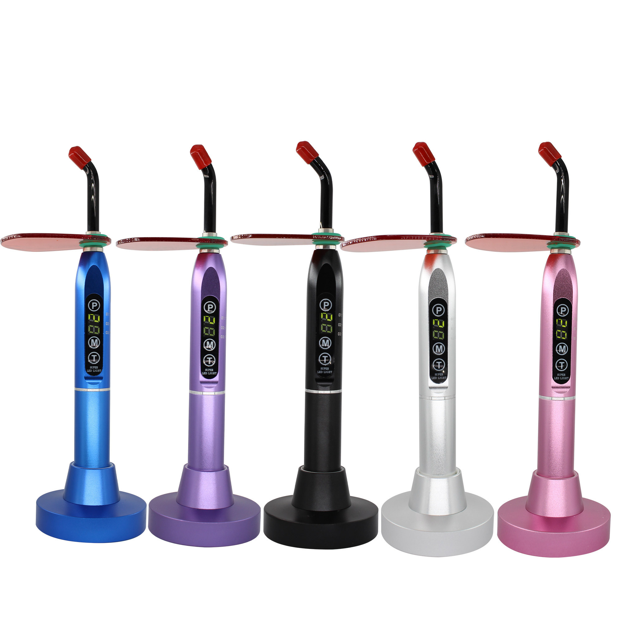 Dental accessories high quality LED wireless charging handheld metal curing light