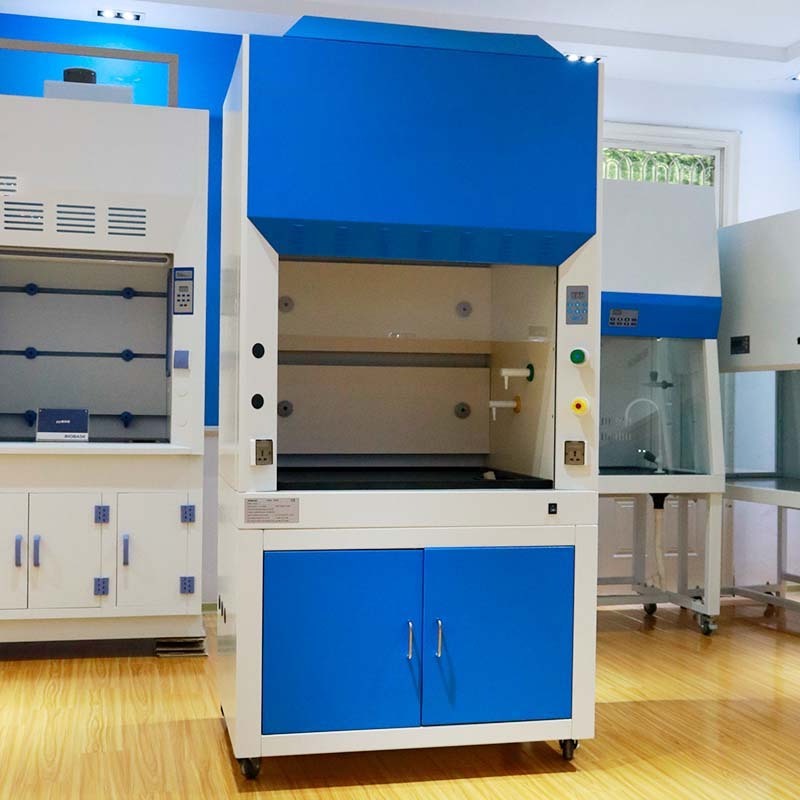 Lab Equipment ducted fume hood Built-in PP blower biological safety cabinet Fume Cupboard with LED Display