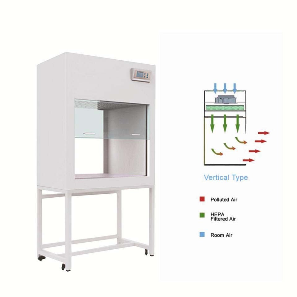 Lab Equipment LCD display Clean Bench BBS-V800 Vertical Laminar Air Flow Cabinet with HEPA filter