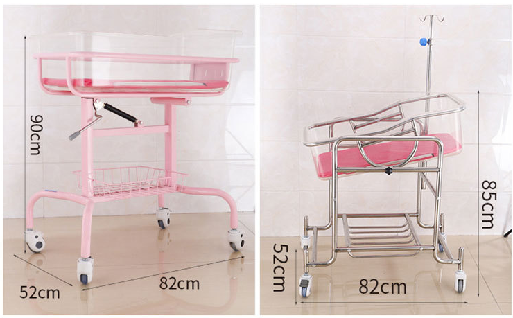 Hospital Medical movable Adjustable Baby Cot new born travel Crib Bassinet  baby crib bed