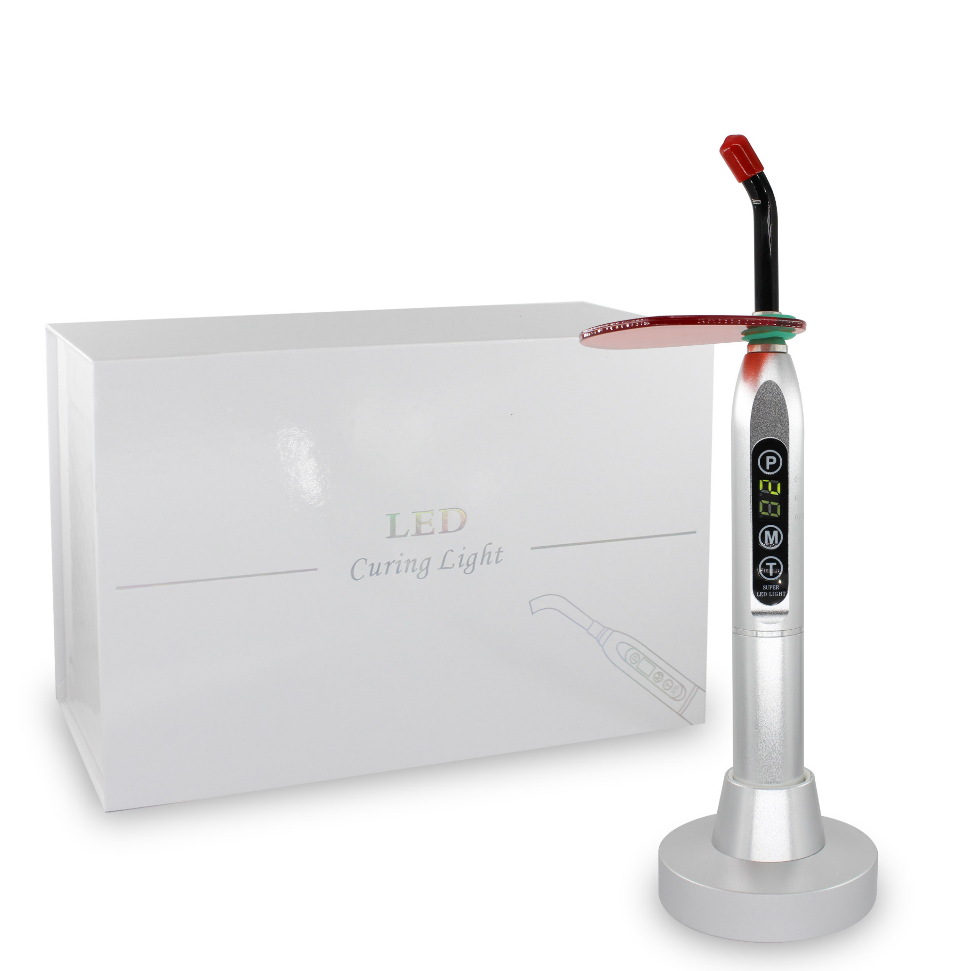 Dental accessories high quality LED wireless charging handheld metal curing light