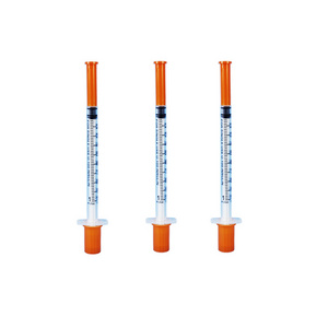 High quality sterile 0.5 1 1.5 ml The double rubber plug has good air tightness disposable insulin needles