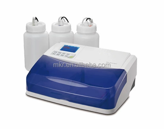 Lab Equipment 96 well plate washing cycle automatic elisa microplate washer machine with incubator optional