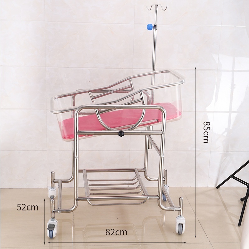 Hospital Stainless Steel nursery baby bassinet cot Medical Baby Bed Baby Cots for sale