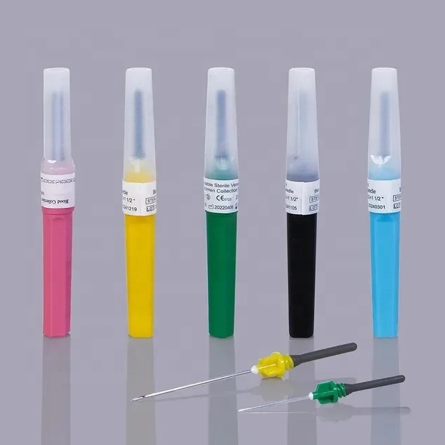 Medical Disposable Blood Collection 18-23G Pen Type Multi-sample Vacuum Needle Blood Drawing Needles Venous Blood Collection