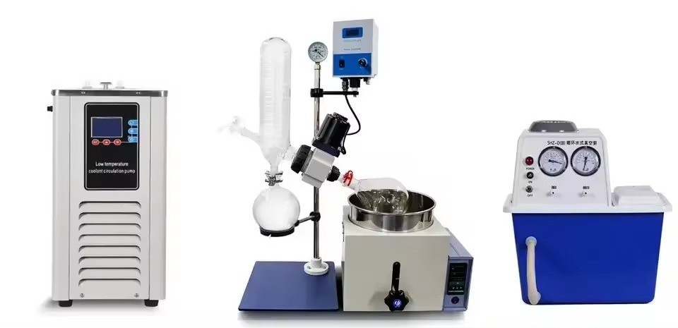 Lab Equipment Desktop Chemical Distiller Device 2L RE-201D Rotary Evaporator for Lab Distillation