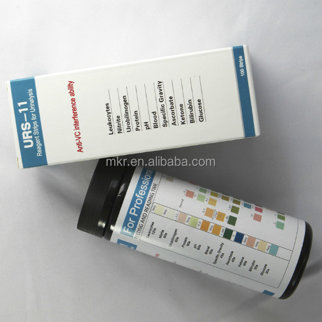 Factory price 100 Strips URS-10T Urinalysis Reagent Strips 10 Parameters Urine Test Strip