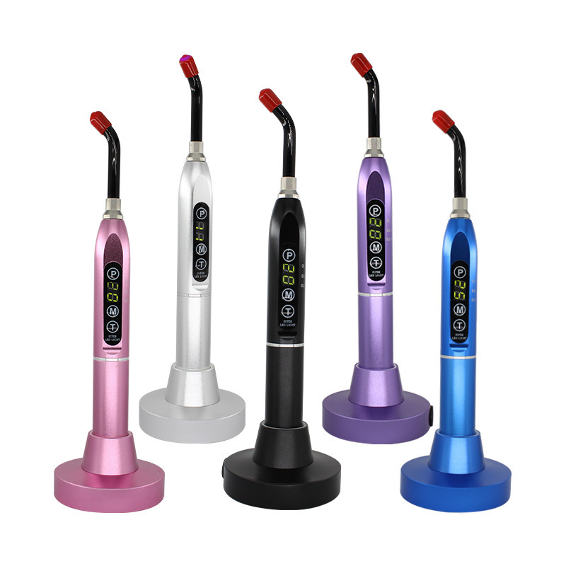 Dental accessories high quality LED wireless charging handheld metal curing light