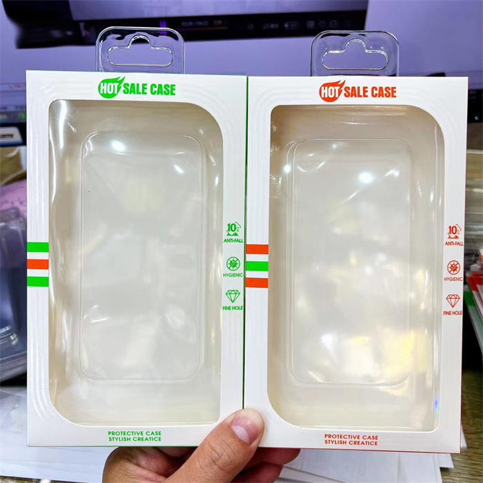 Factory Independent Clear Hook Paper Packaging Box for iPhone 14 Plus 11 Pro 12 13 Samsung OPPO Vivo Huawei Mobile Phone Case