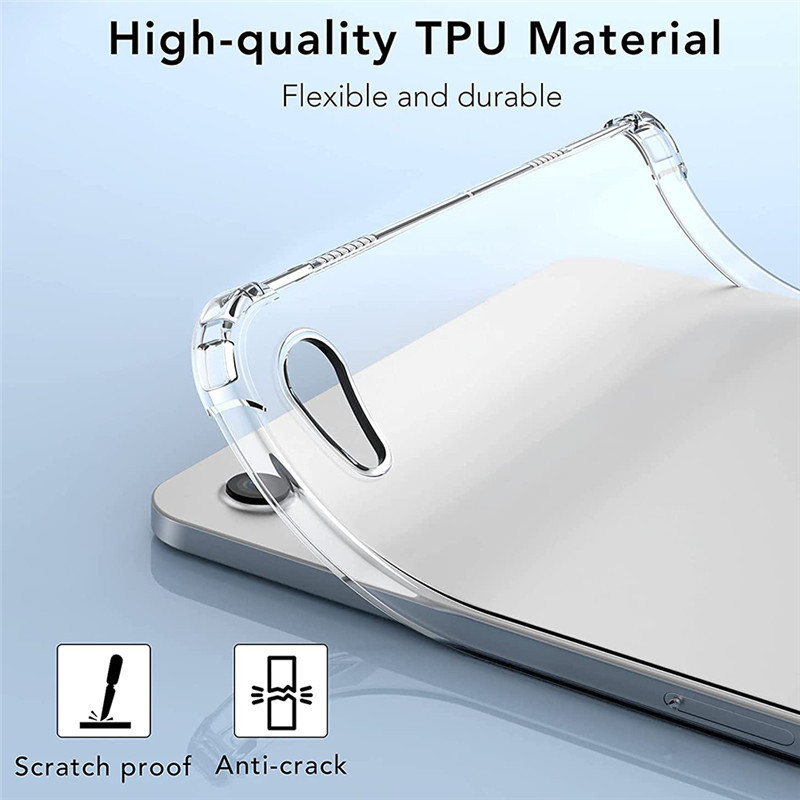 Clear Tablet Case For iPad mini 6 2021 Soft Silicone Protective case mini 2 3 4 5 shockproof TPU Back Cover