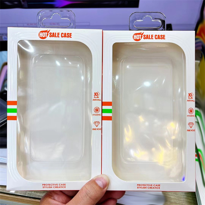 Factory Independent Clear Hook Paper Packaging Box for iPhone 14 Plus 11 Pro 12 13 Samsung OPPO Vivo Huawei Mobile Phone Case