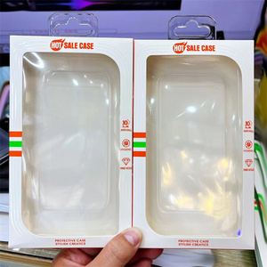 Factory Independent Clear Hook Paper Packaging Box for iPhone 14 Plus 11 Pro 12 13 Samsung OPPO Vivo Huawei Mobile Phone Case