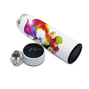 Hot sale stainless steel LED temperature display sports water bottles smart thermos water bottle with reminder to drink water