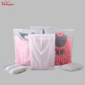 17 X 25 cm Low MOQ custom printing frosted CPE bikini underwear storage zip bags