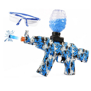 Free Shipping Overseas Warehouse Gel Ball Blaster Splatter Electric Toy Gun AKM-47 with 20000 Water Beads for Wholesale